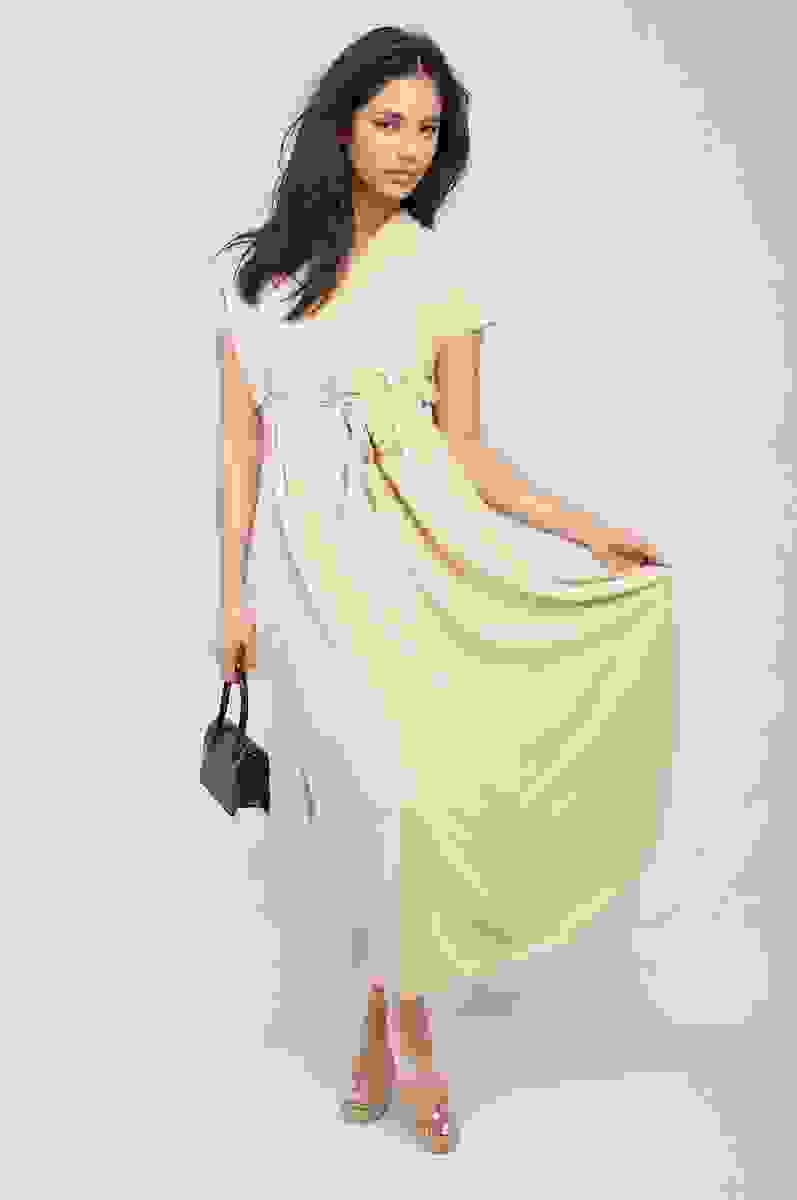 Wrap Tie Waist Short Sleeve Midi Dress – Beige ML Wrap Tie Waist Short Sleeve Midi Dress – Beige ML