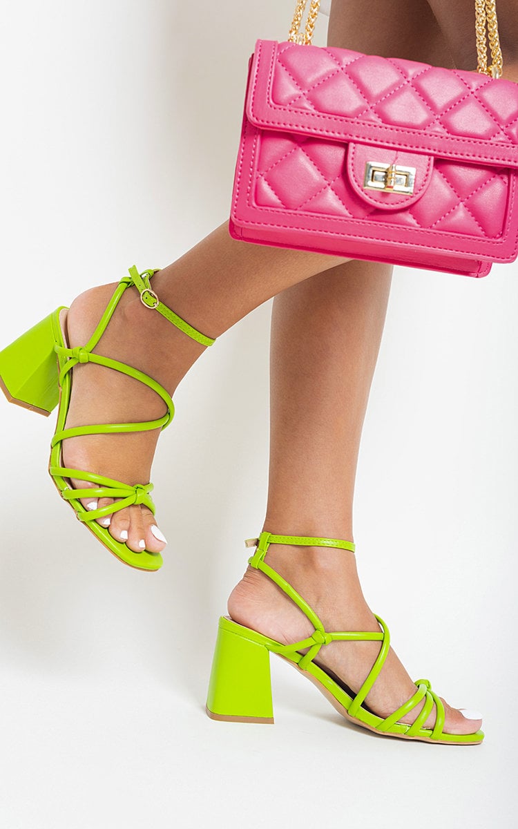 Chunky Heeled Ankle Strap Sandals Chunky Heeled Ankle Strap Sandals