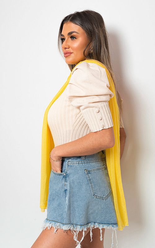 Shiny Glitter Summer Silk Wrap Scarf – Yellow SZE Shiny Glitter Summer Silk Wrap Scarf – Yellow SZE