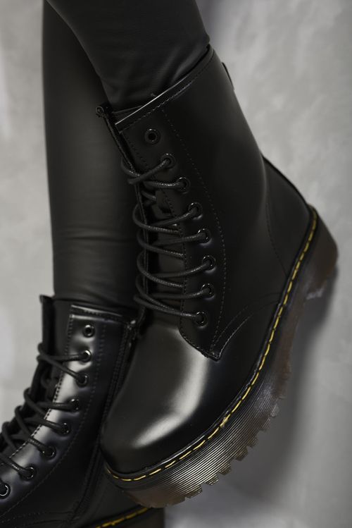Combat Lace Up Side Zip Platform Chunky Boots Combat Lace Up Side Zip Platform Chunky Boots
