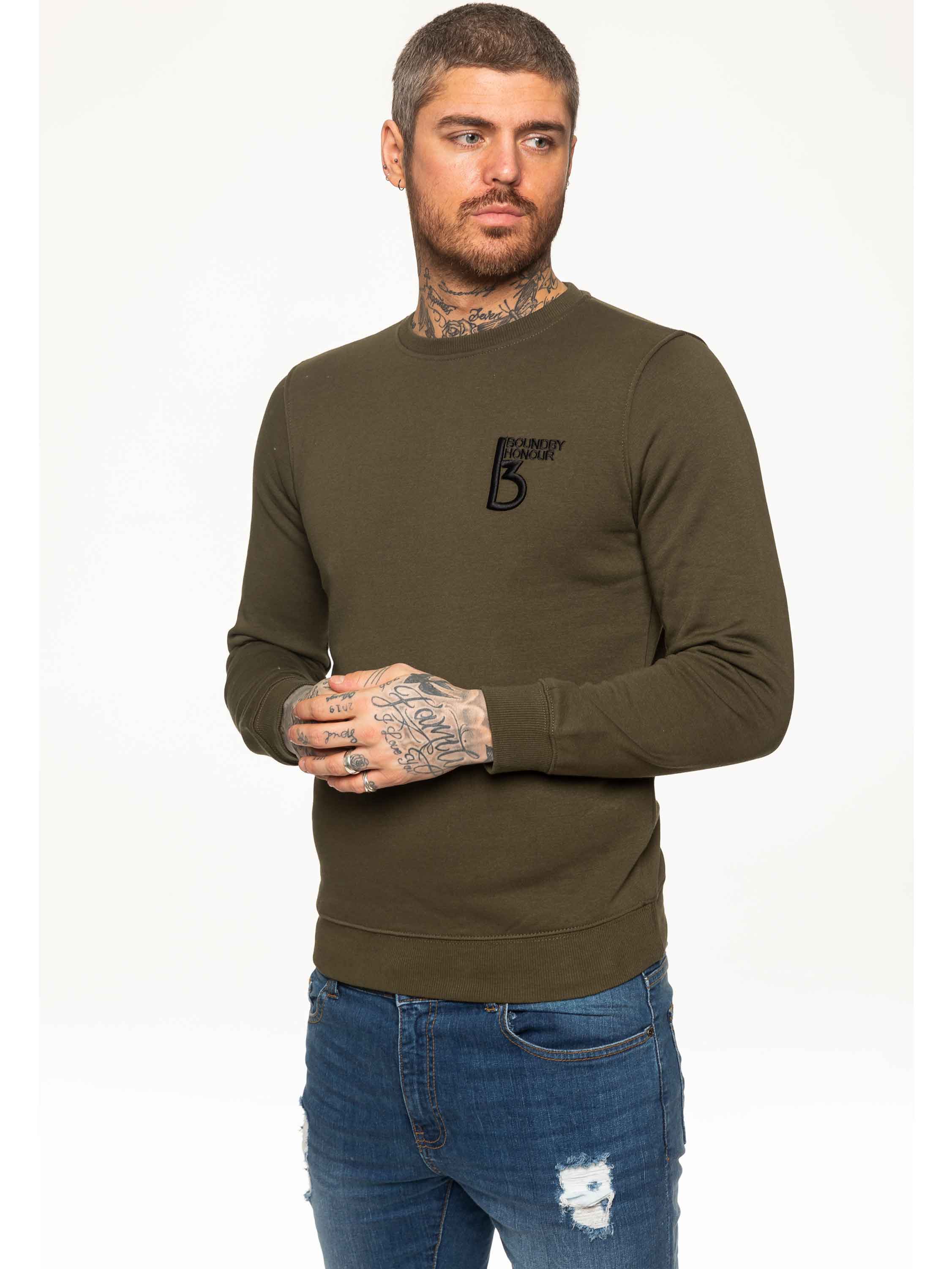 BBH Mens Plain Sweatshirt Crew Neck Jersey Fleece BBH Mens Plain Sweatshirt Crew Neck Jersey Fleece