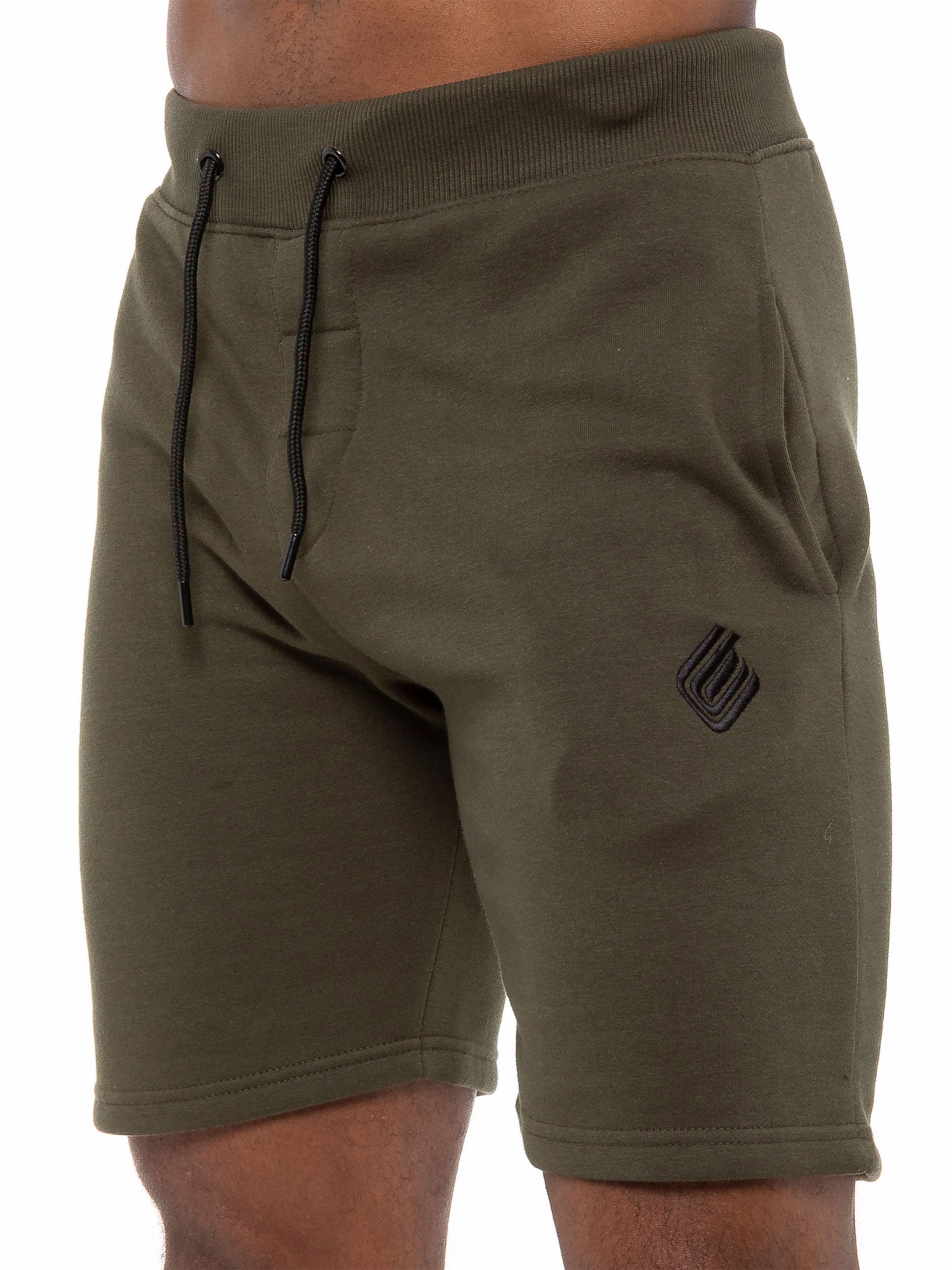 Mens Fleece Gym Running Shorts