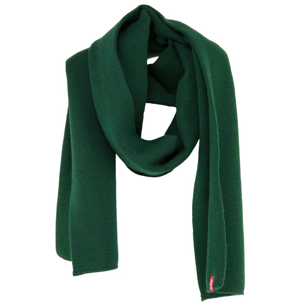Levi's Plain Bottle Green Men's Limit Scarf Levi's Plain Bottle Green Men's Limit Scarf