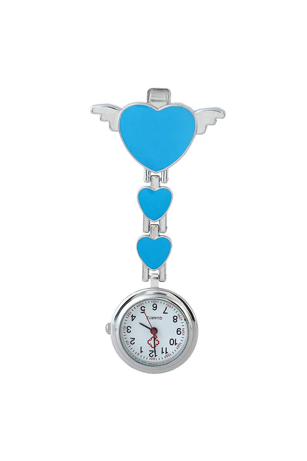 Living And Home Fashion Watch Clip Nursing Quartz Watch Vintage Decor Gift In Blue Living And Home Fashion Watch Clip Nursing Quartz Watch Vintage Decor Gift In Blue