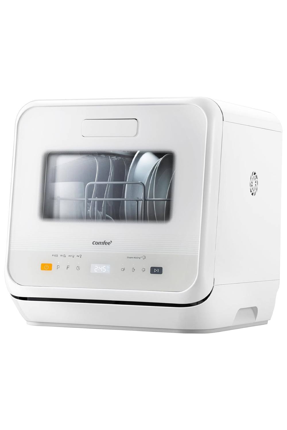 Living And Home Countertop Dishwasher Table Top With Built-In L Water Tank, Steam Sterilization, Drying Function In White Living And Home Countertop Dishwasher Table Top With Built-In L Water Tank, Steam Sterilization, Drying Function In White