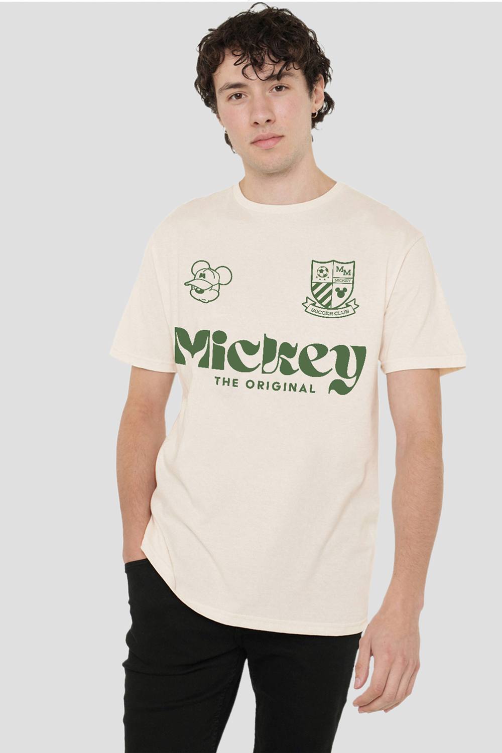 Disney Mickey Mouse Football Usa T Shirt, Natural In Beige Disney Mickey Mouse Football Usa T Shirt, Natural In Beige