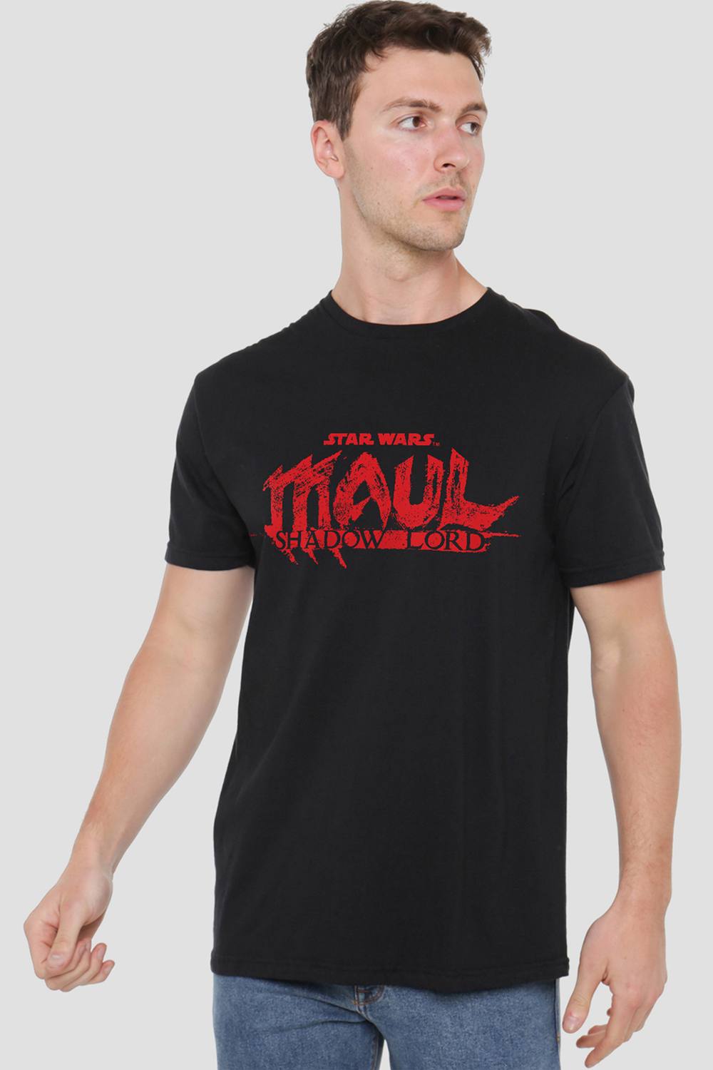Star Wars Maul Shadow Lord Red Logo T Shirt, Black Star Wars Maul Shadow Lord Red Logo T Shirt, Black