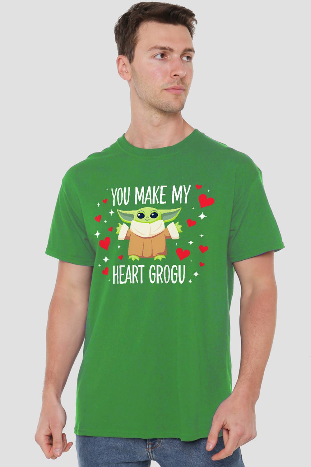 Disney Star Wars You Make My Heart Grogu Shirt, Kelly Green Disney Star Wars You Make My Heart Grogu Shirt, Kelly Green