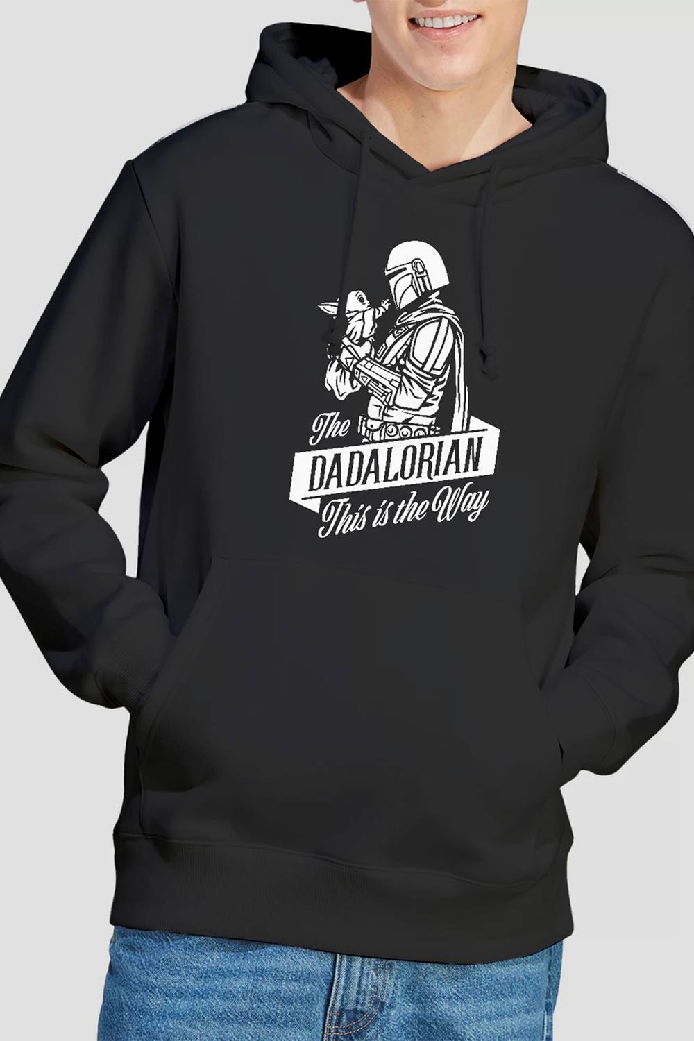 Disney Star Wars Father’s Day The Dadalorian Mandalorian Hoodie, Black Disney Star Wars Father’s Day The Dadalorian Mandalorian Hoodie, Black