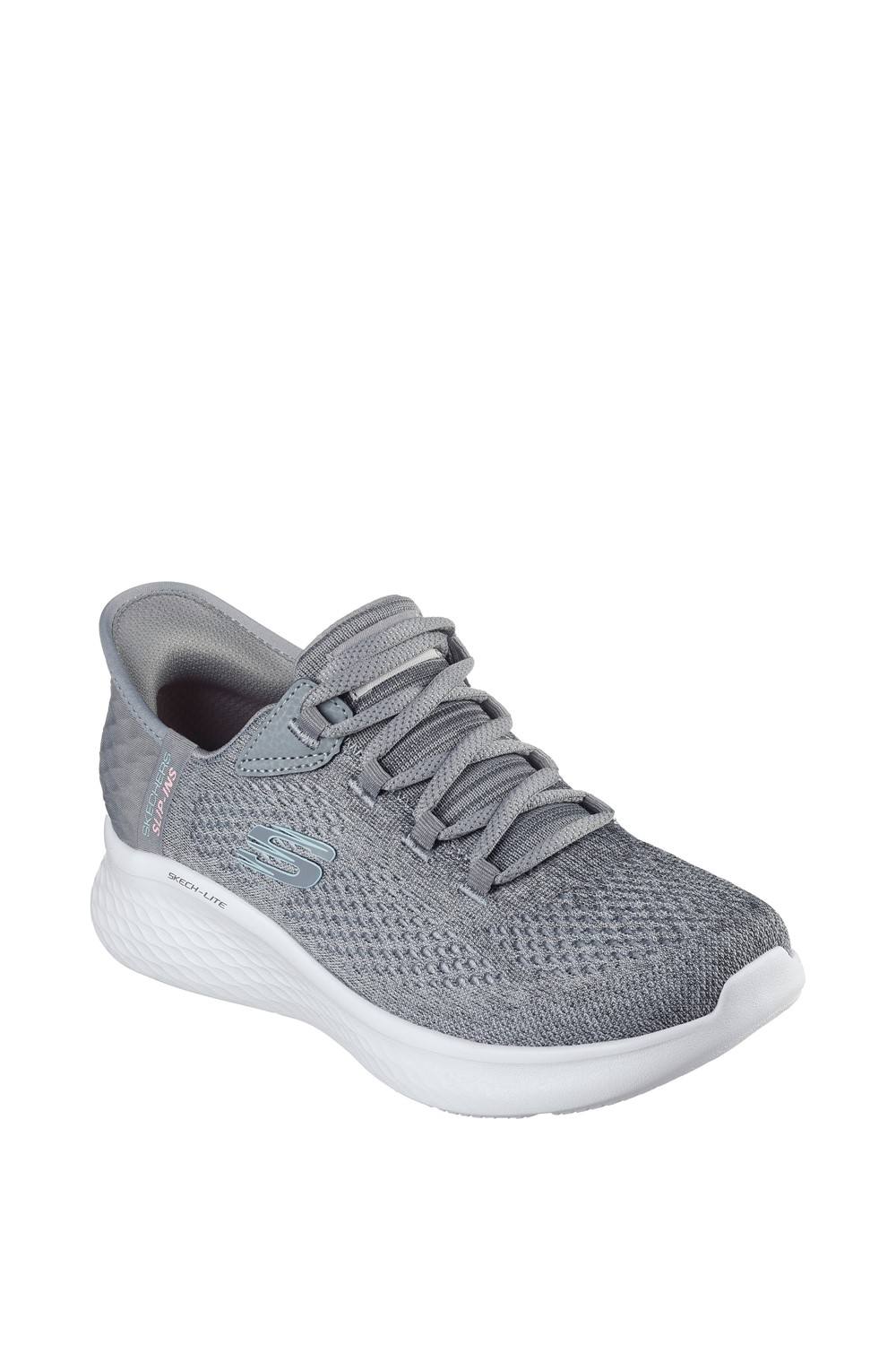 Skechers Skech-Lite Pro Natural Trainer In Grey Skechers Skech-Lite Pro Natural Trainer In Grey
