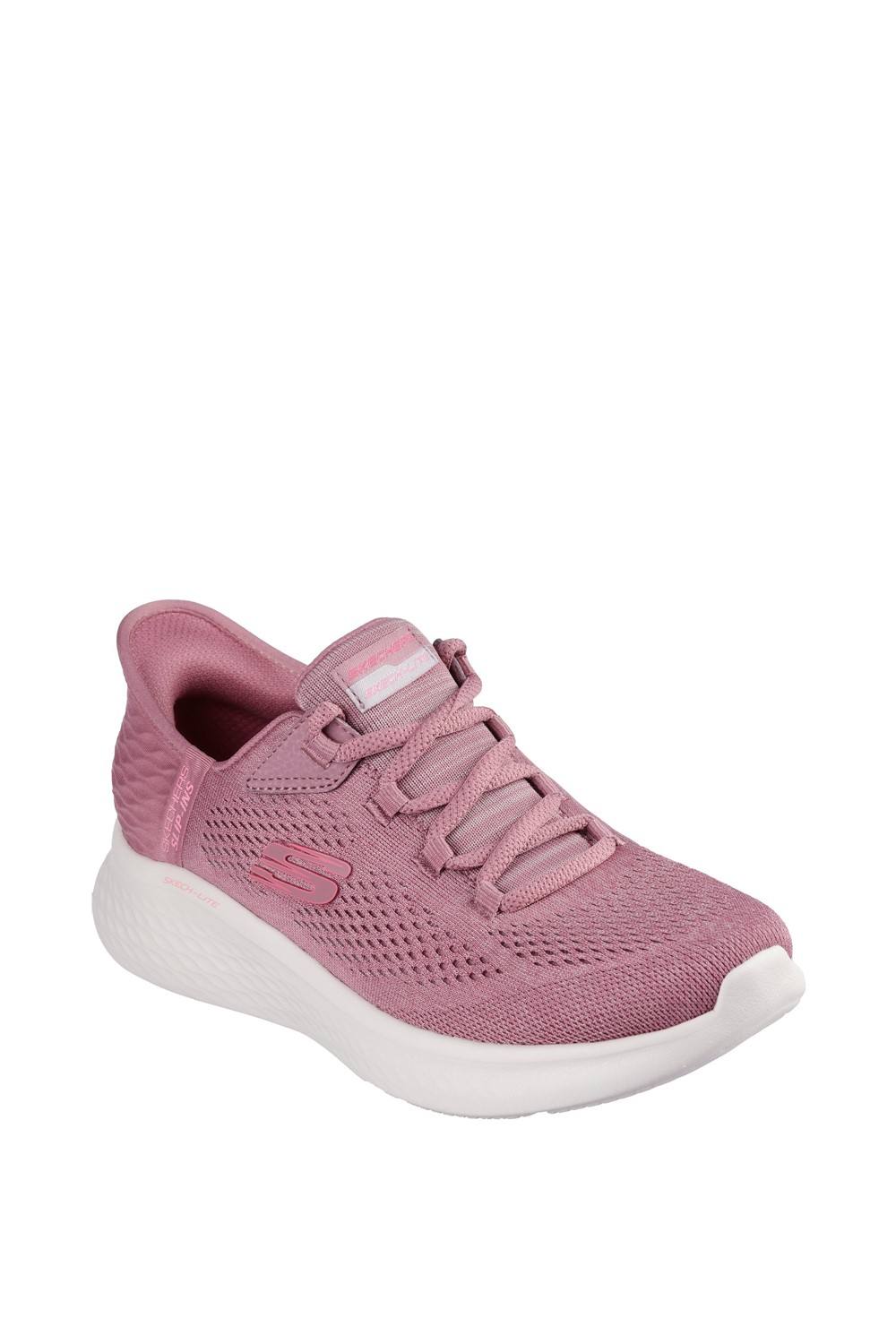 Skechers Skech-Lite Pro Natural Trainer In Dark Mauve Skechers Skech-Lite Pro Natural Trainer In Dark Mauve