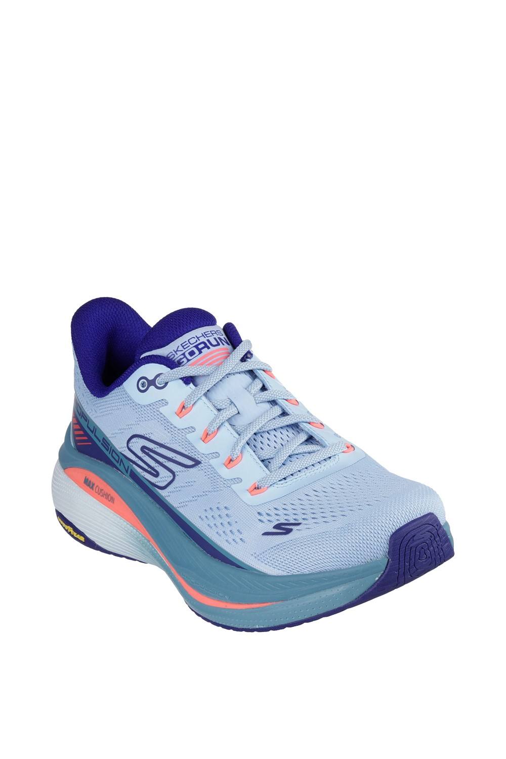 Skechers Max Cushioning Propulsion Trainer In Light Blue
