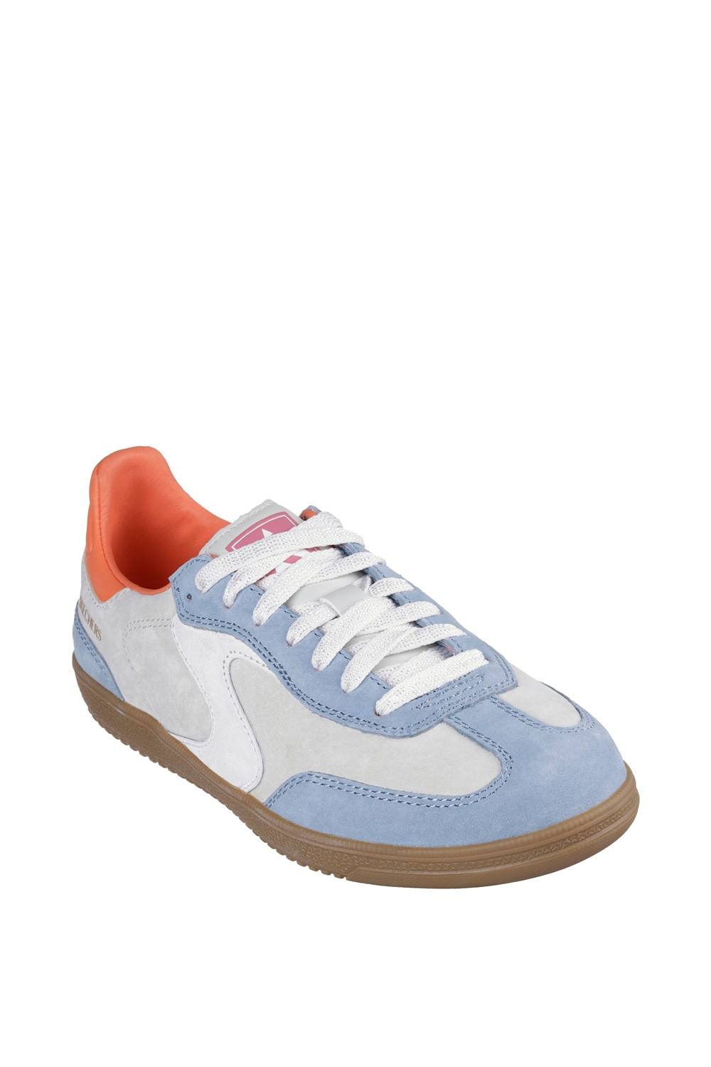 Skechers Hotshot For The Win Trainer In Light Blue Skechers Hotshot For The Win Trainer In Light Blue