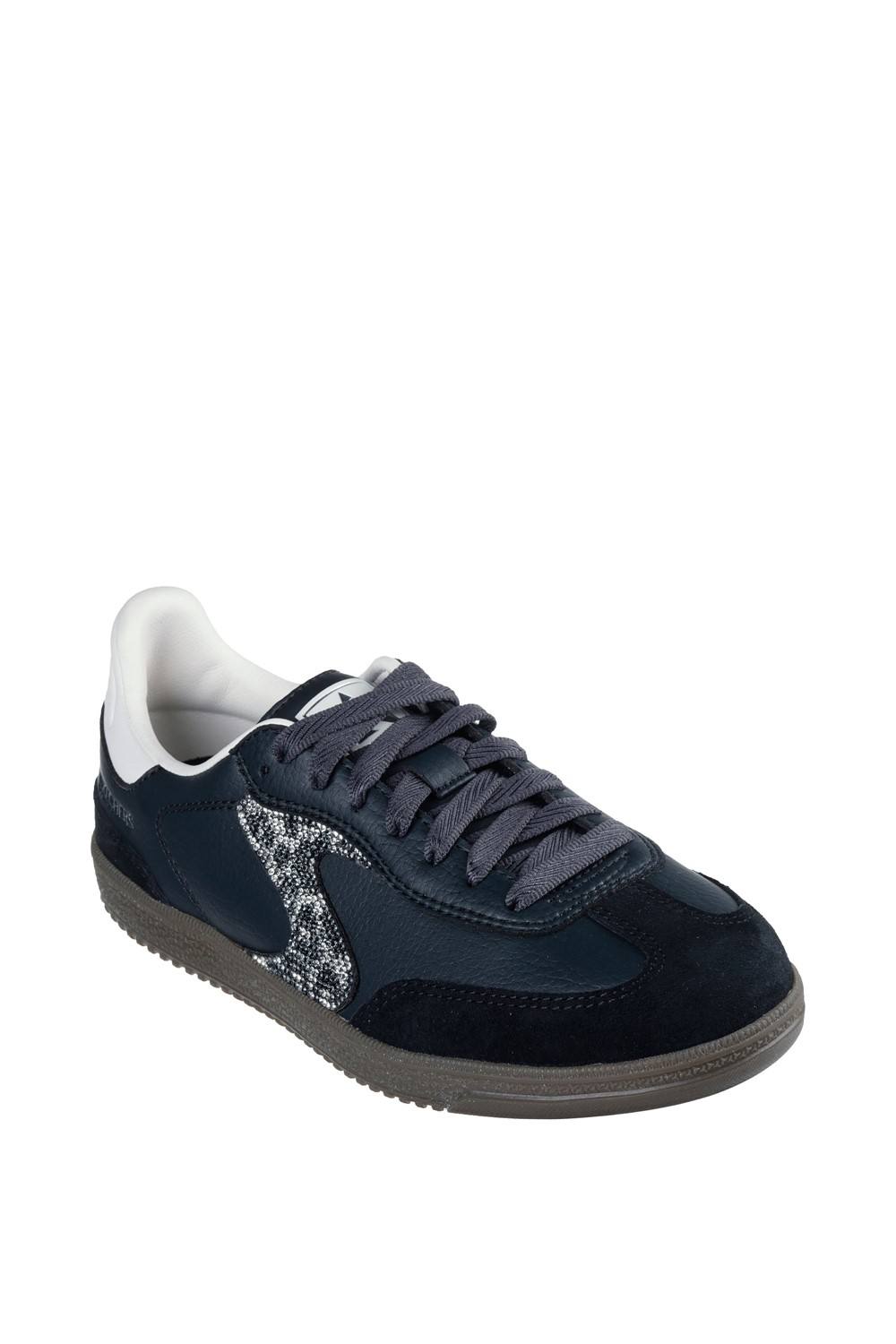 Skechers Hotshot Shimmering Spots Trainer In Black Skechers Hotshot Shimmering Spots Trainer In Black