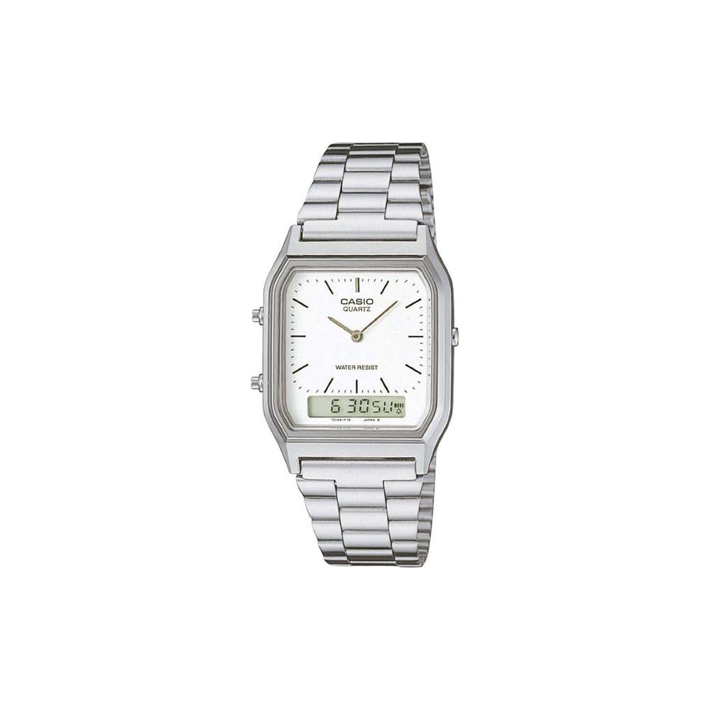 Casio Aq-A-Dmqyes Collection Mm Quartz Watch In Silver Casio Aq-A-Dmqyes Collection Mm Quartz Watch In Silver