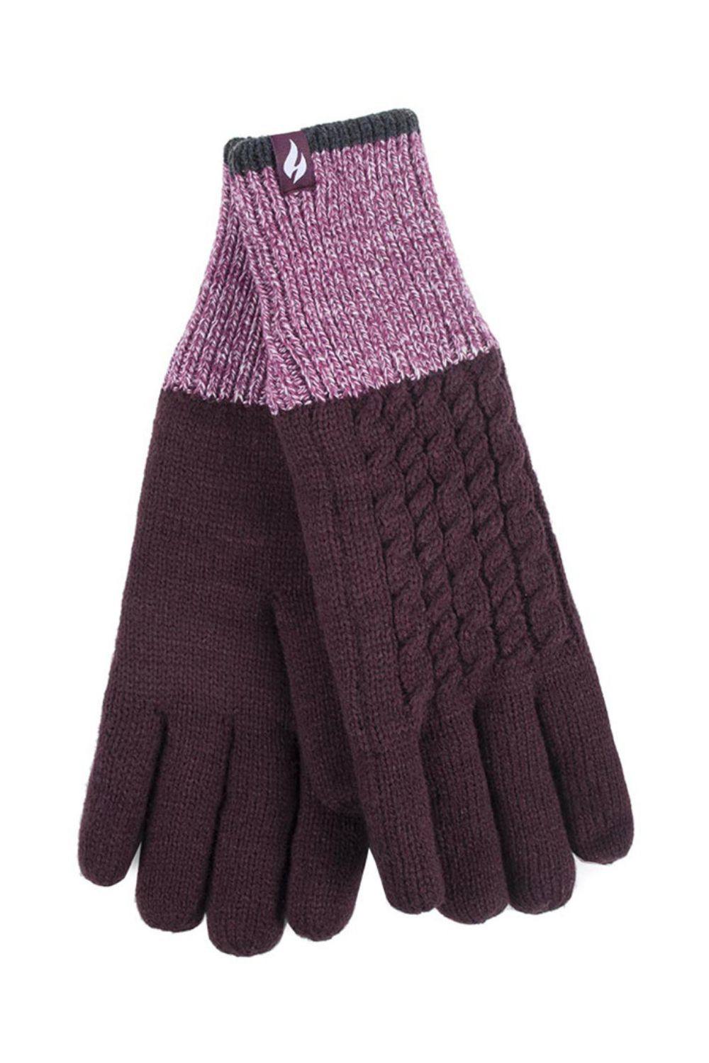Heat Holders Patterned Fleece Lined Warm Thermal Gloves For Winter In Pink Heat Holders Patterned Fleece Lined Warm Thermal Gloves For Winter In Pink
