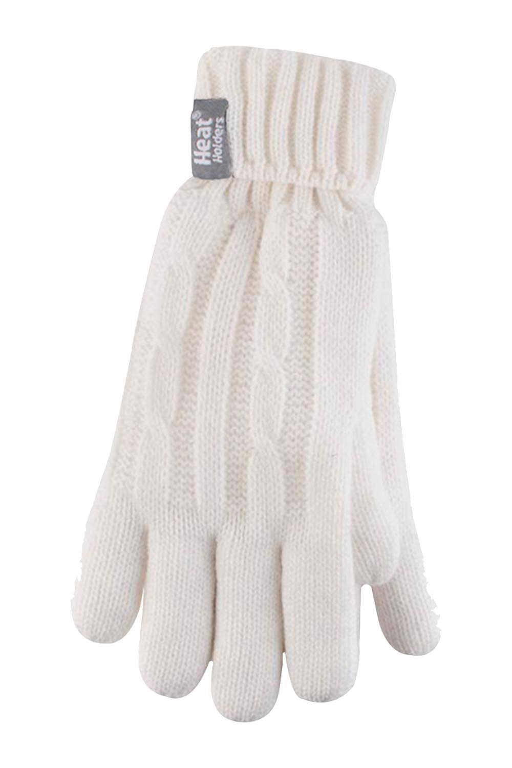Heat Holders Cable Knit . Tog Fleece Lined Thermal Winter Gloves In Cream Heat Holders Cable Knit . Tog Fleece Lined Thermal Winter Gloves In Cream