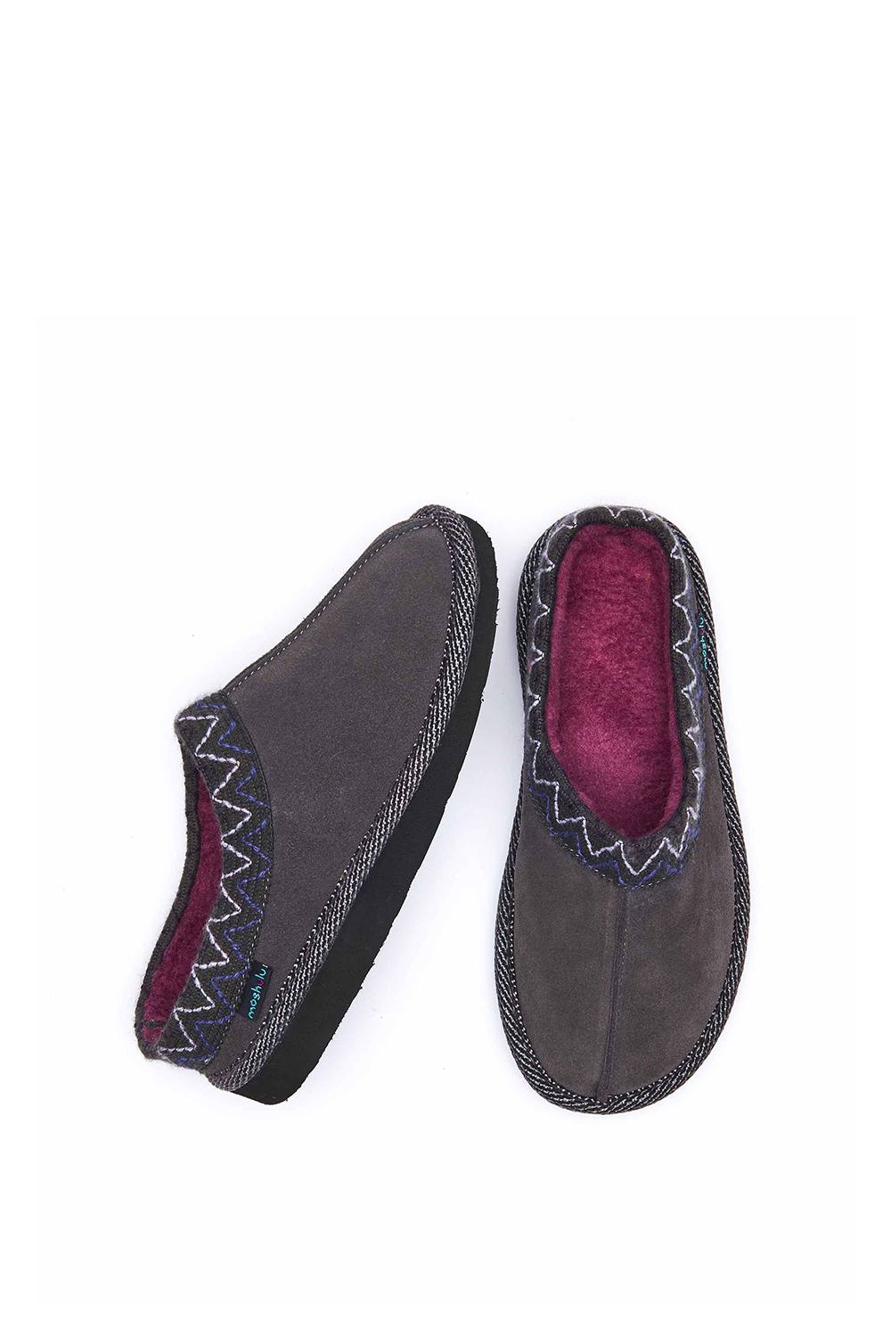 Moshulu ‘alaska ‘ Mule Slippers In Grey Moshulu ‘alaska ‘ Mule Slippers In Grey