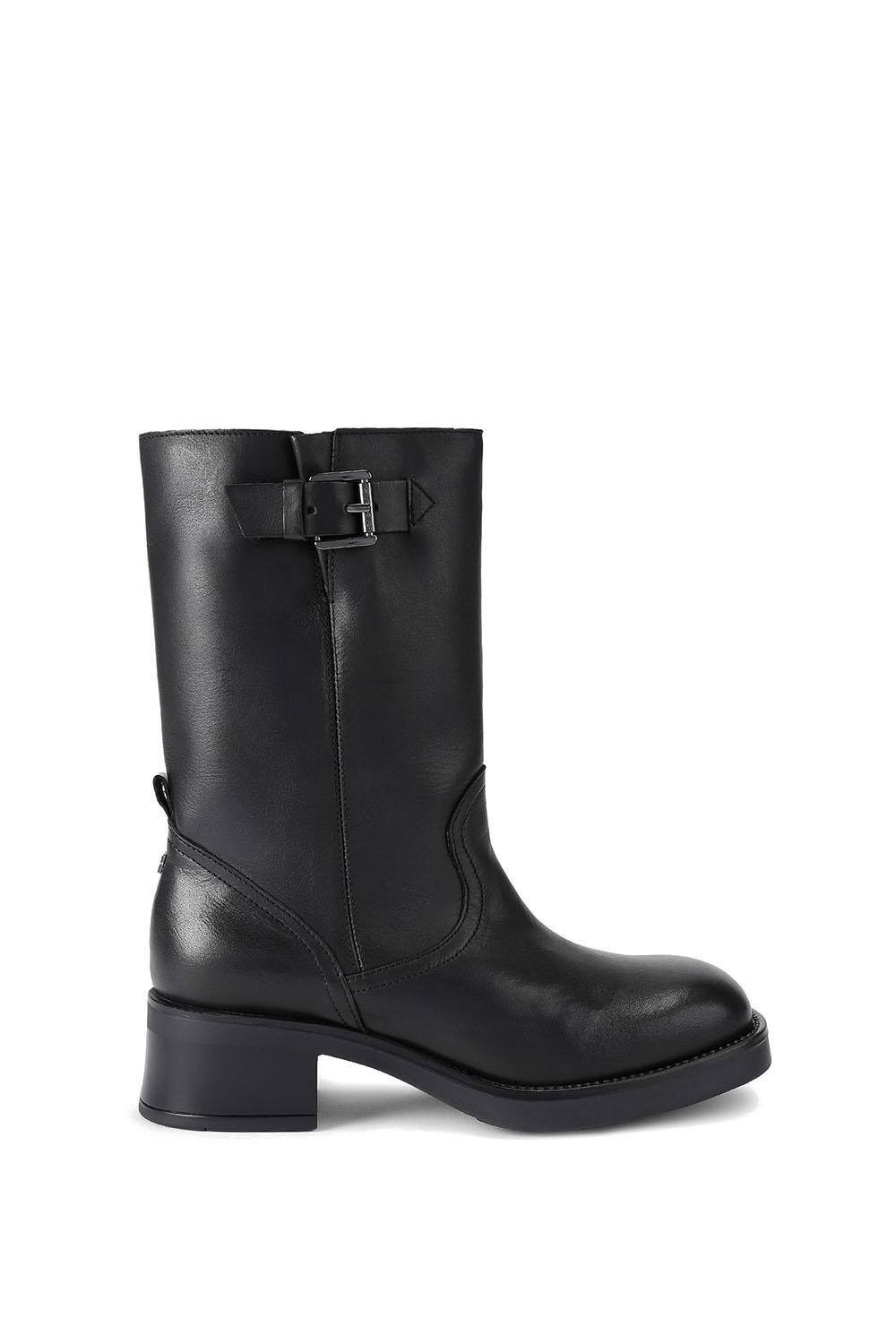 Kg Kurt Geiger ‘trident’ Leather Boots In Black Kg Kurt Geiger ‘trident’ Leather Boots In Black
