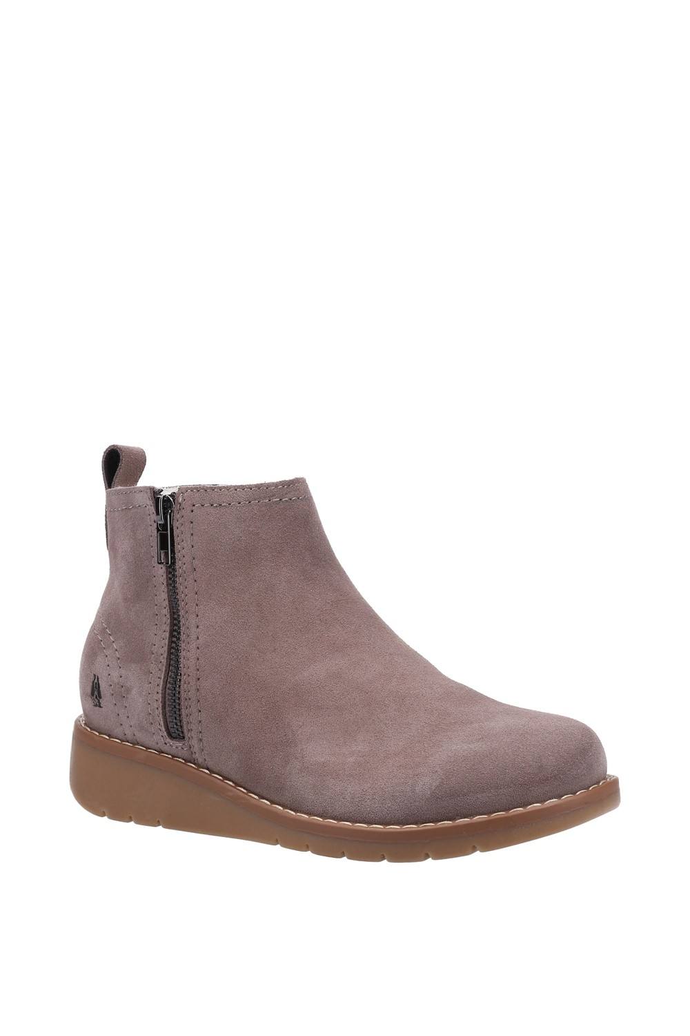 Hush Puppies ‘libby Boot’ Ankle Boots In Taupe Hush Puppies ‘libby Boot’ Ankle Boots In Taupe