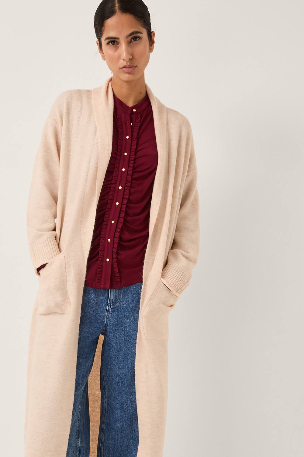 Monsoon Sacha Longline Cardigan Camel Monsoon Sacha Longline Cardigan Camel