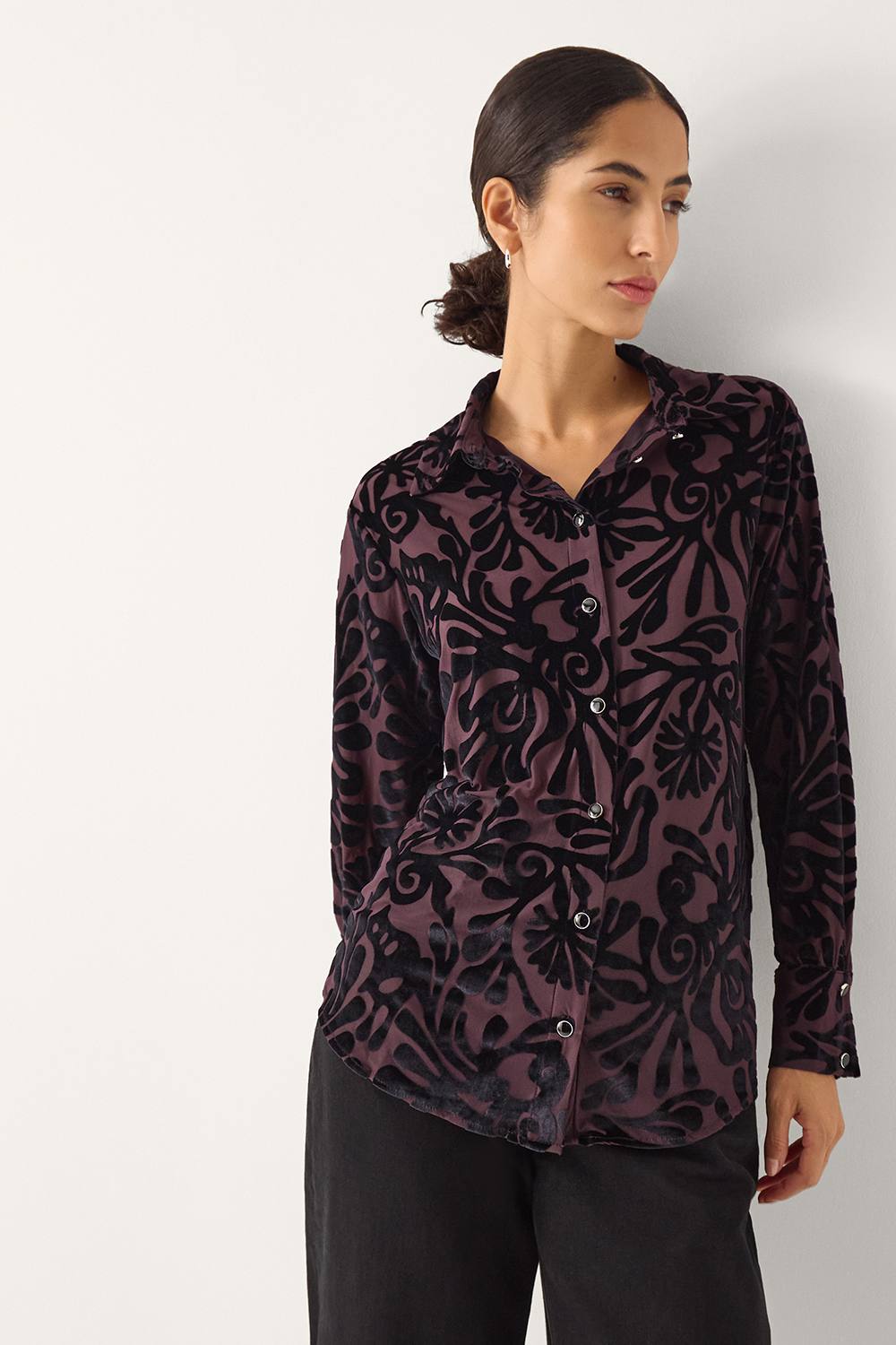 Monsoon Debe Shirt Purple Monsoon Debe Shirt Purple