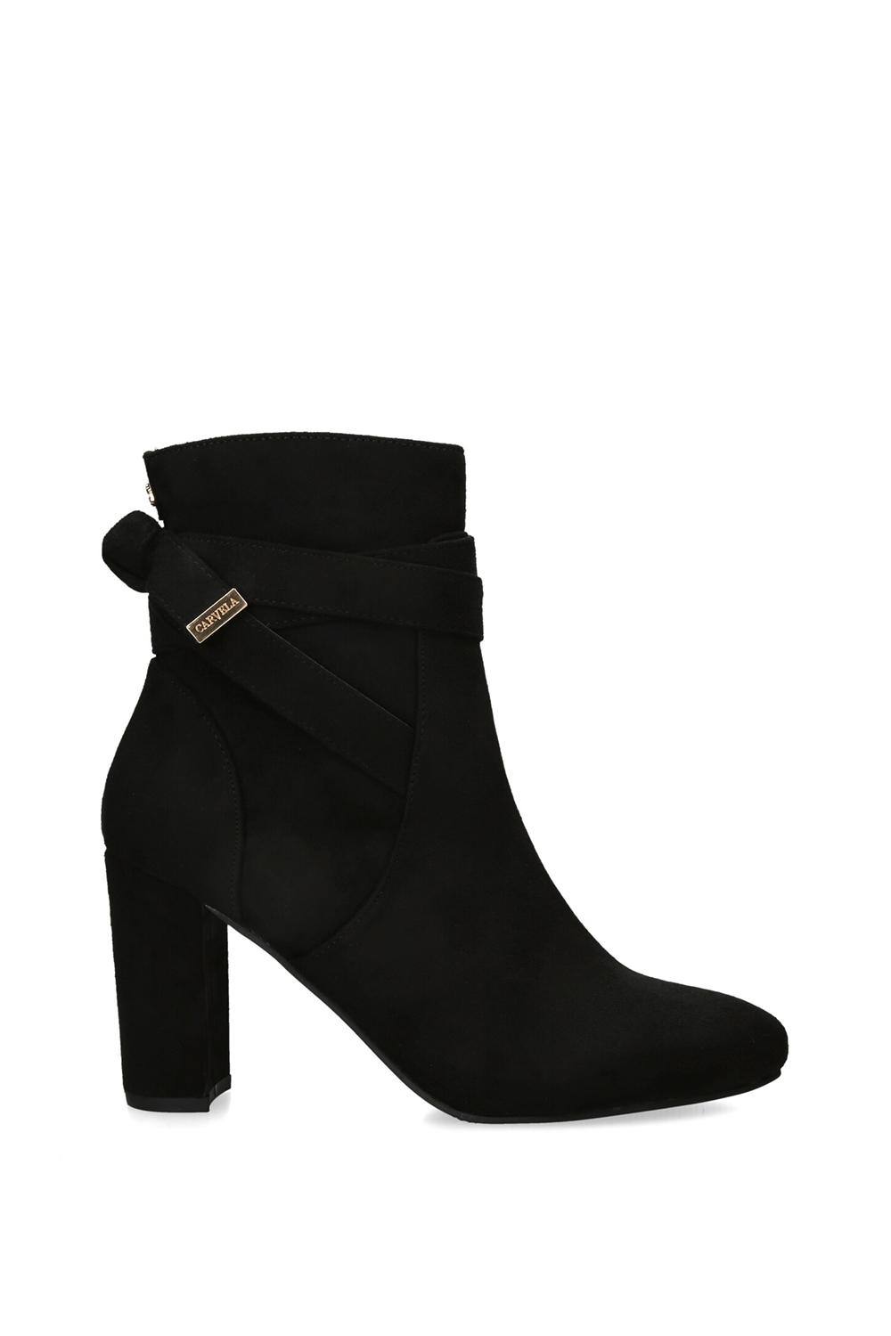Carvela ‘tempt’ Fabric Boots In Black Carvela ‘tempt’ Fabric Boots In Black