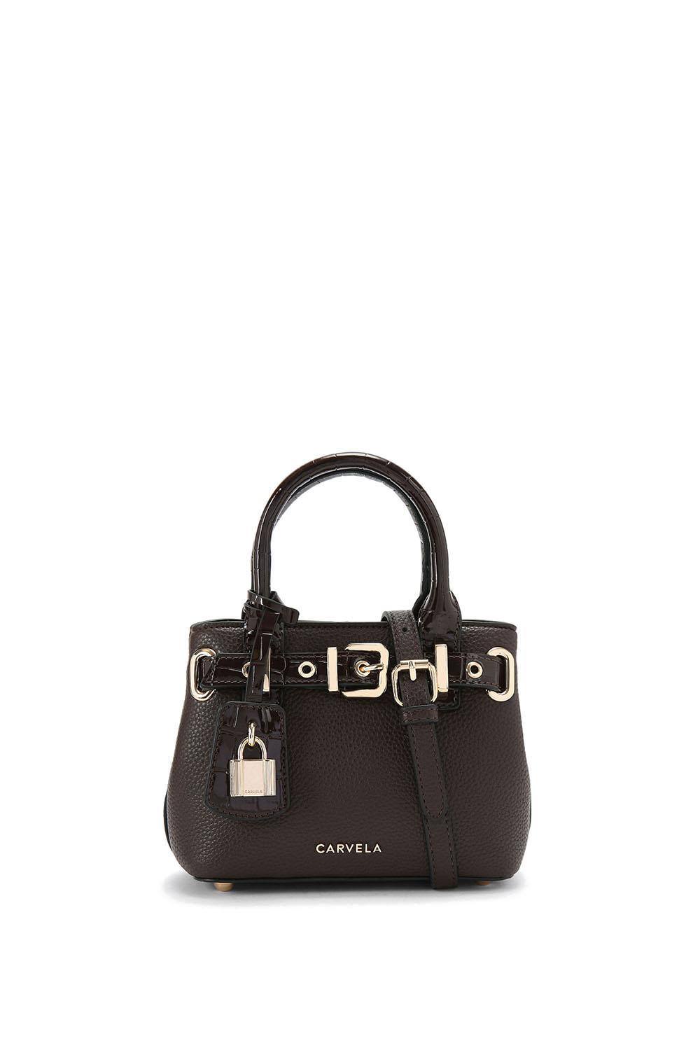 Carvela ‘maria Micro Belt’ Bag In Brown Carvela ‘maria Micro Belt’ Bag In Brown