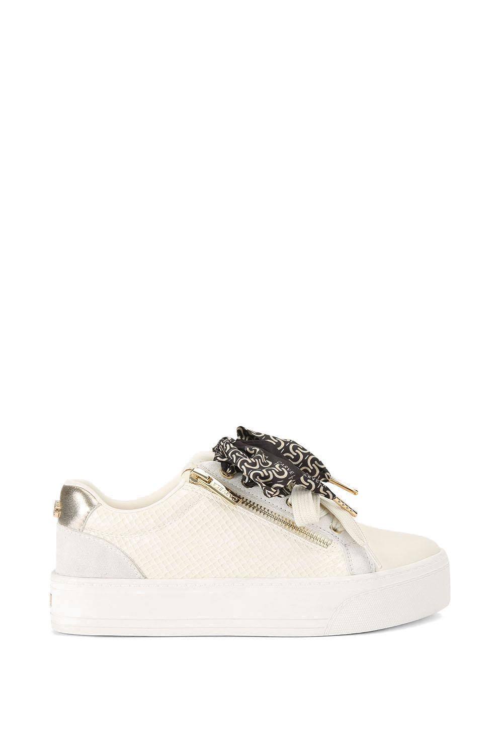 Carvela ‘sorrento Scarf Sneaker’ Trainers In Cream Carvela ‘sorrento Scarf Sneaker’ Trainers In Cream