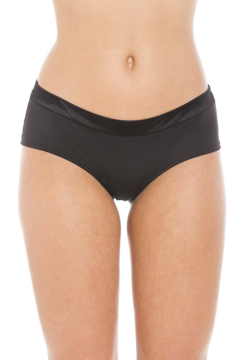 Camille Three Pack Tuxedo Midi Boxer Shorts In Black Camille Three Pack Tuxedo Midi Boxer Shorts In Black