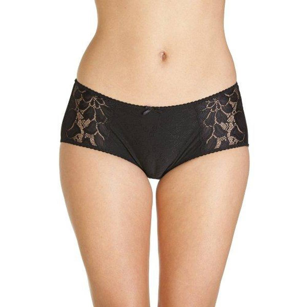 Camille Lace Panel Jacquard Pack Boxer Shorts In Black Camille Lace Panel Jacquard Pack Boxer Shorts In Black