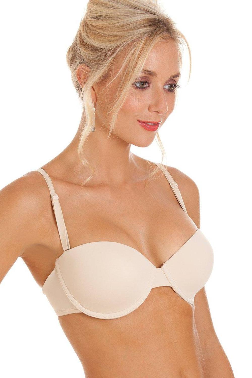 Camille Bandeau Cup Shirt Multiway Bra In Beige Camille Bandeau Cup Shirt Multiway Bra In Beige