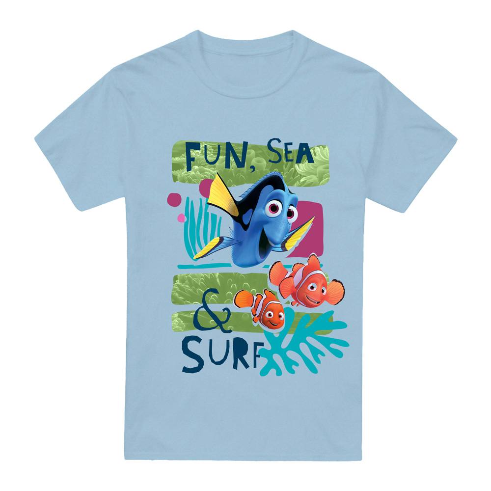 Disney Finding Nemo Fun, Sea, Surf Shirt Light Blue Disney Finding Nemo Fun, Sea, Surf Shirt Light Blue