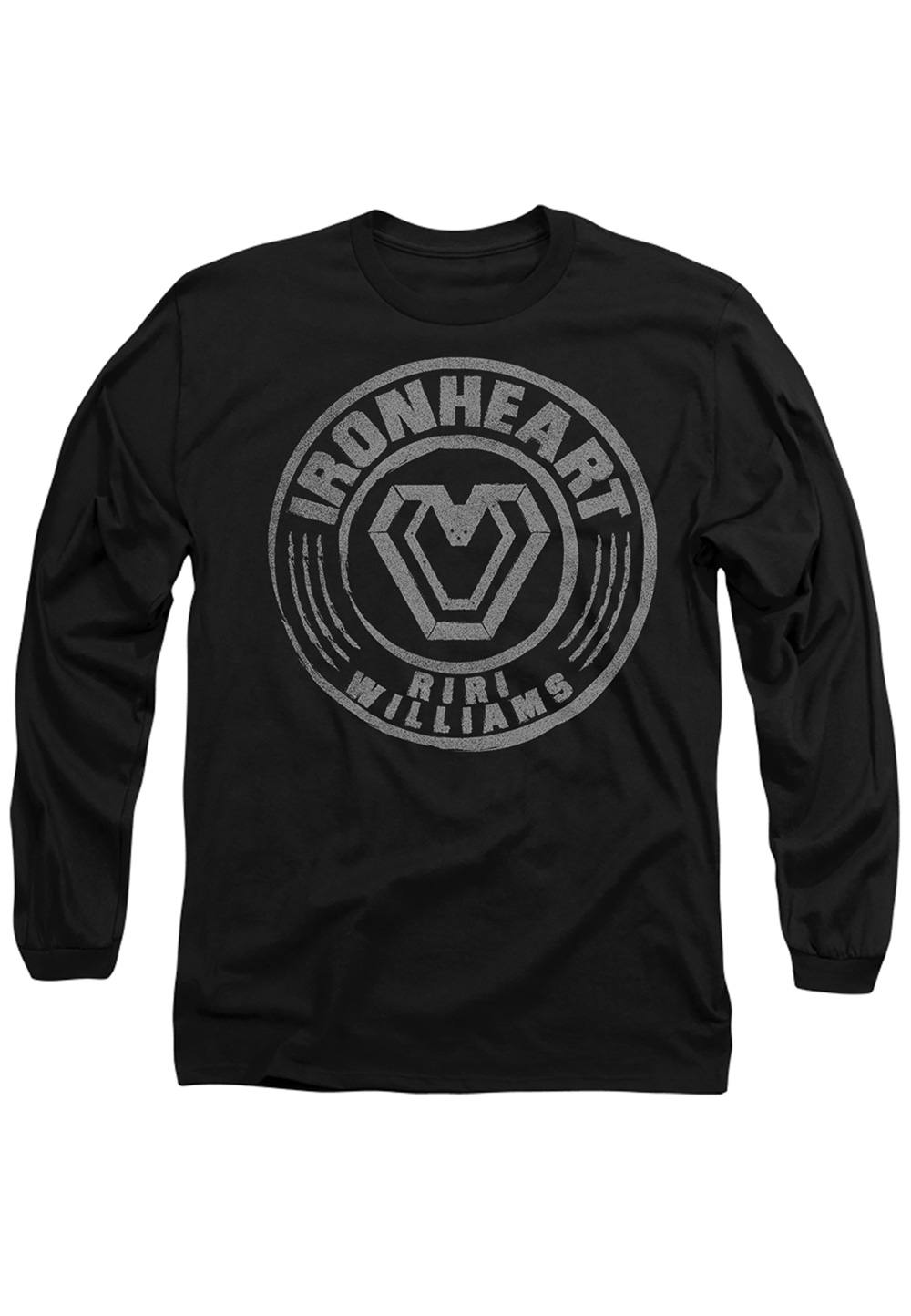 Marvel Black Panther: Wakanda Forever Ironheart Riri Williams Long Sleeve Shirt, Black Marvel Black Panther: Wakanda Forever Ironheart Riri Williams Long Sleeve Shirt, Black