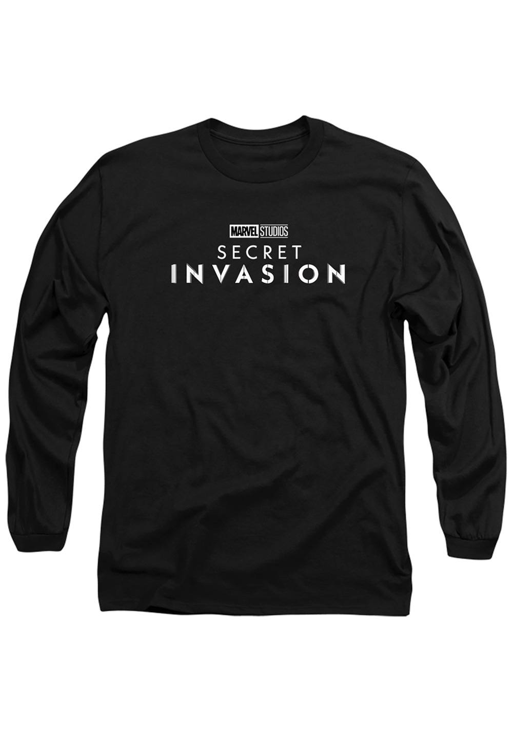 Marvel Secret Invasion Logo Long Sleeve Shirt, Black Marvel Secret Invasion Logo Long Sleeve Shirt, Black