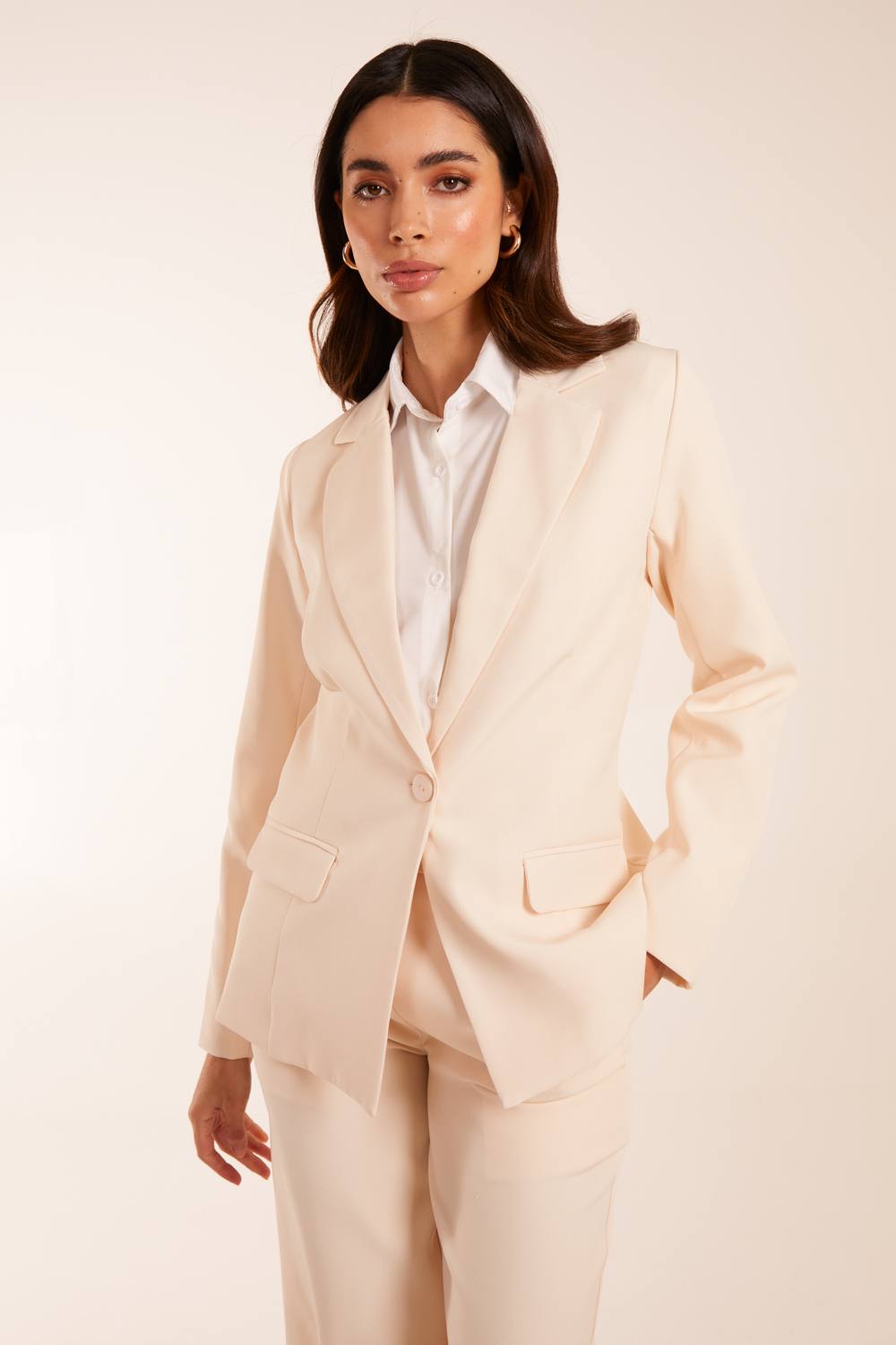 Blue Vanilla Suit Jacket In Stone Blue Vanilla Suit Jacket In Stone
