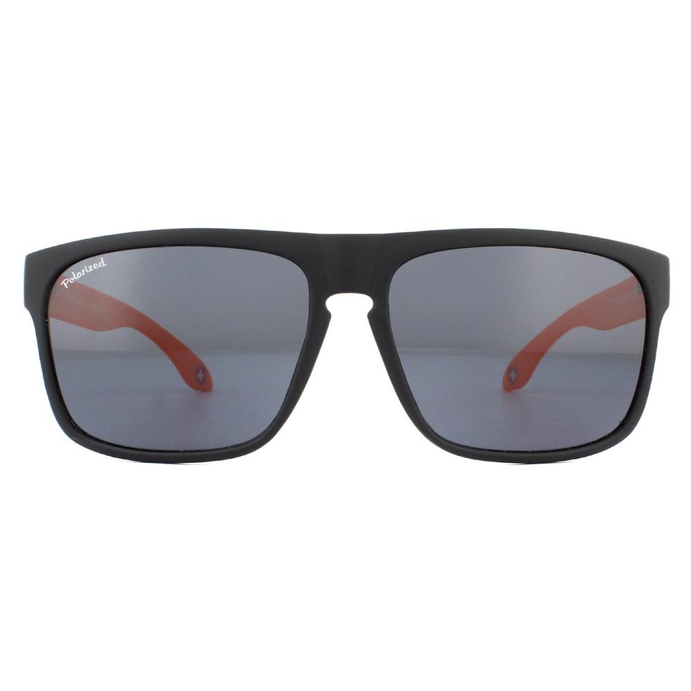 montana Unisex Rectangle Black with Orange Rubbertouch Black Polarized Sunglasses montana Unisex Rectangle Black with Orange Rubbertouch Black Polarized Sunglasses