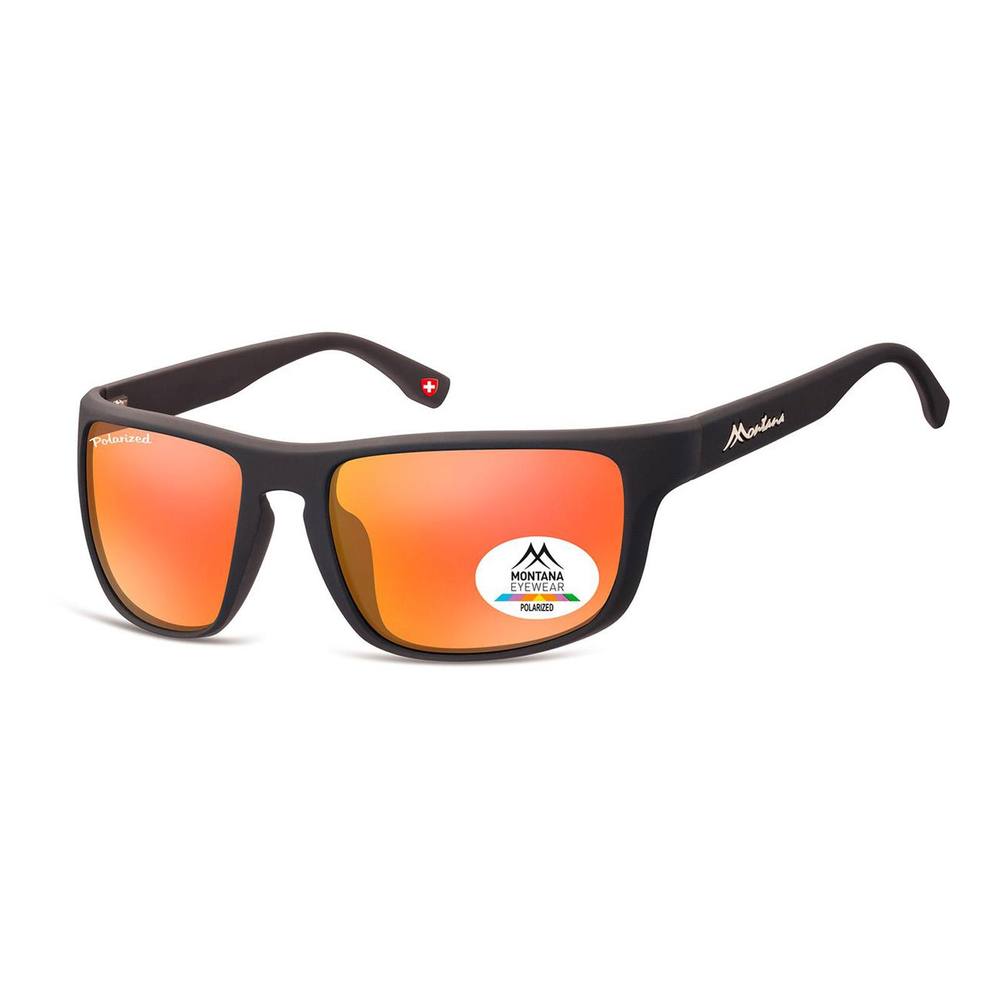 montana Unisex Sport Black Rubber Red Mirror Polarized SP Sunglasses montana Unisex Sport Black Rubber Red Mirror Polarized SP Sunglasses