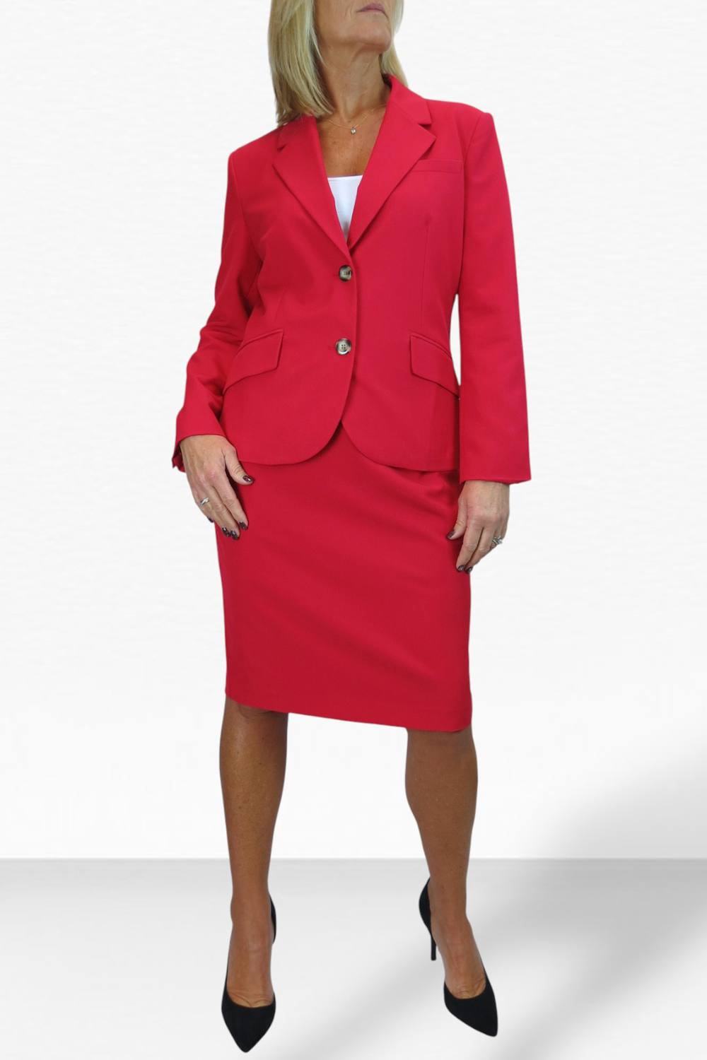 Paulo Due Piece Tailored Skirt Suit Paulo Due Piece Tailored Skirt Suit