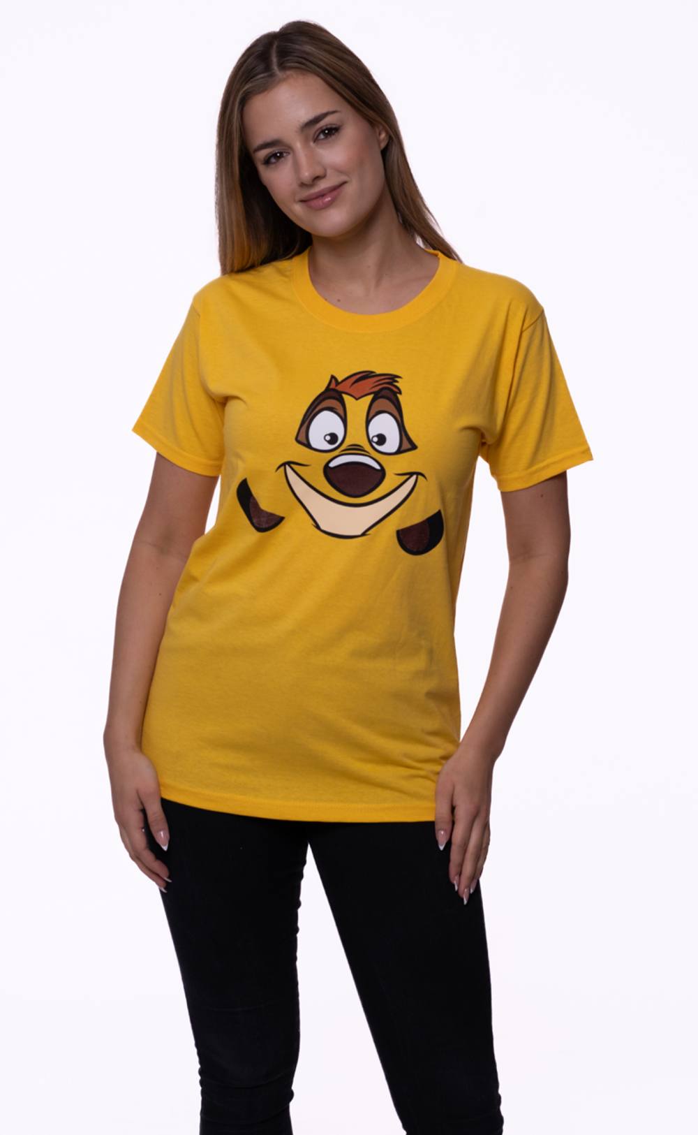 Disney Lion King Timon Face T Shirt In Yellow Disney Lion King Timon Face T Shirt In Yellow