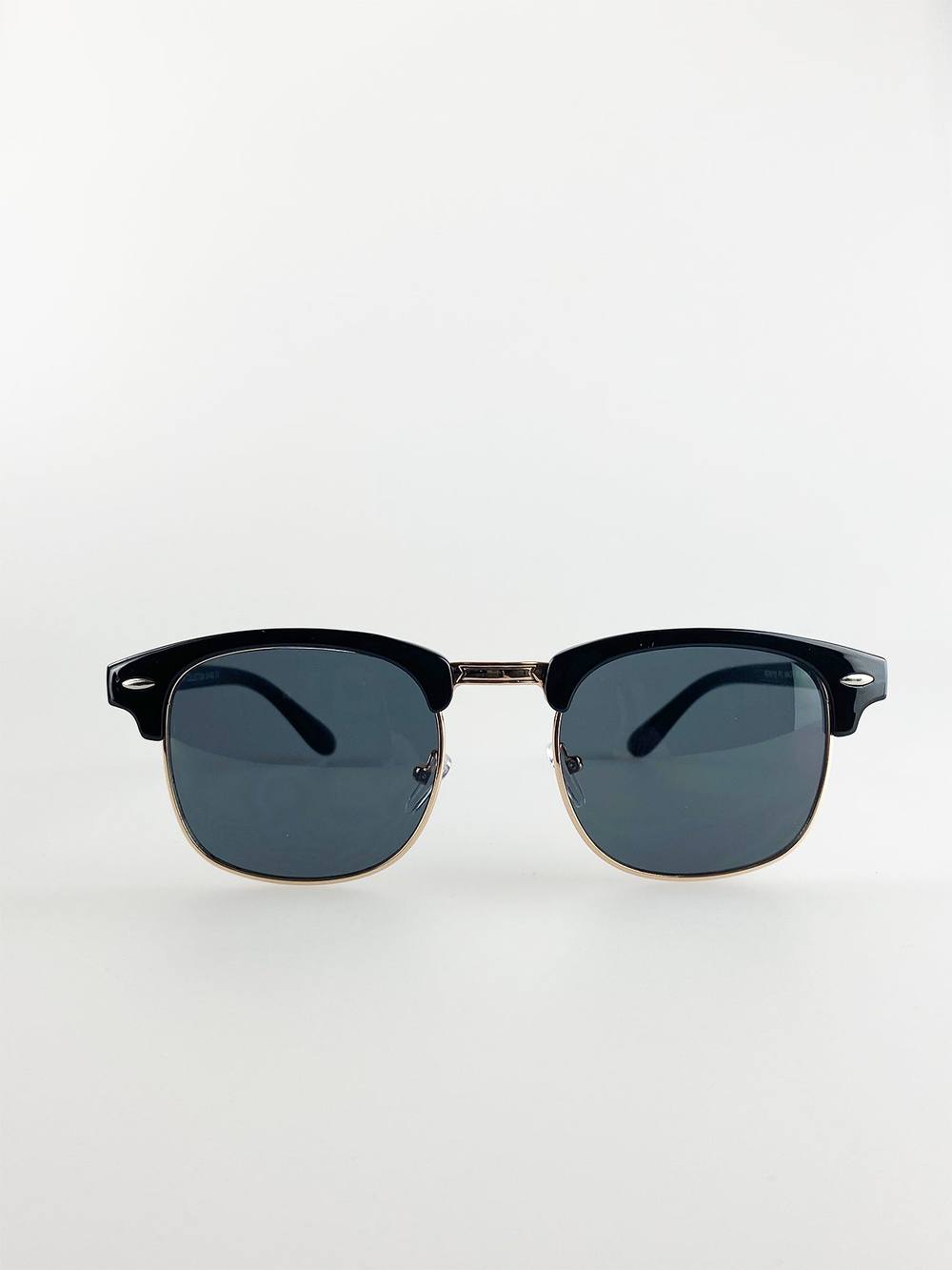 Svnx Black Clubmaster Sunglasses With Black Lenses Svnx Black Clubmaster Sunglasses With Black Lenses