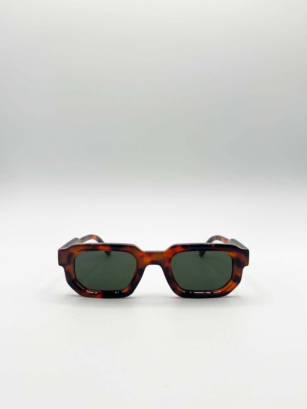 Svnx Chunky Retro Square Sunglasses In Brown Svnx Chunky Retro Square Sunglasses In Brown
