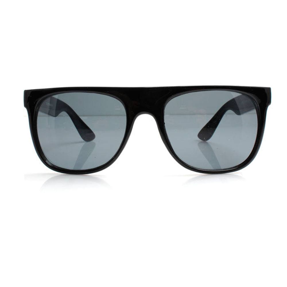 Svnx Black Wayfarer Flat Top Sunglasses With Black Lense Svnx Black Wayfarer Flat Top Sunglasses With Black Lense