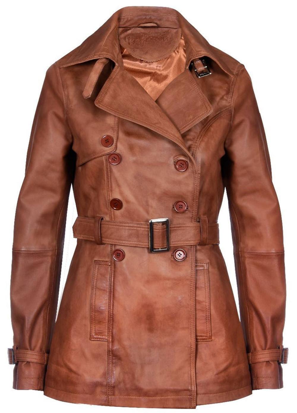 Infinity Leather Mid Length Leather Trench Coat -Oakham In Tan Infinity Leather Mid Length Leather Trench Coat -Oakham In Tan
