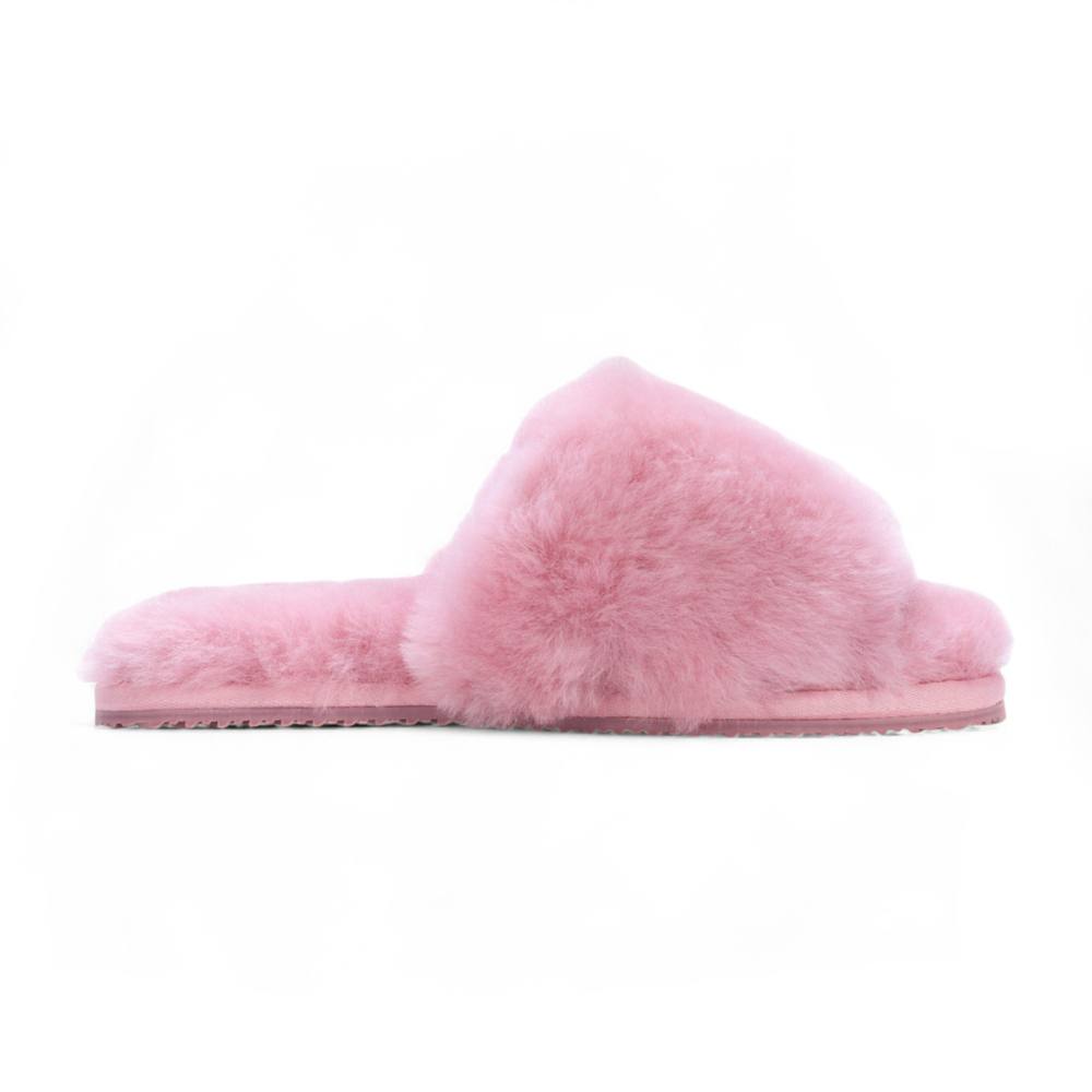 Infinity Leather Sheepskin Slippers Warm Winter Fur Sliders – Nordic In Pink Infinity Leather Sheepskin Slippers Warm Winter Fur Sliders – Nordic In Pink