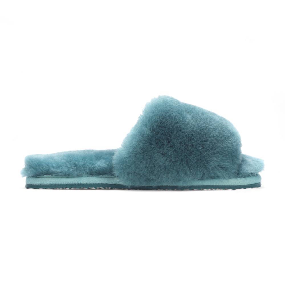 Infinity Leather Sheepskin Slippers Warm Winter Fur Sliders – Nordic In Blue Infinity Leather Sheepskin Slippers Warm Winter Fur Sliders – Nordic In Blue