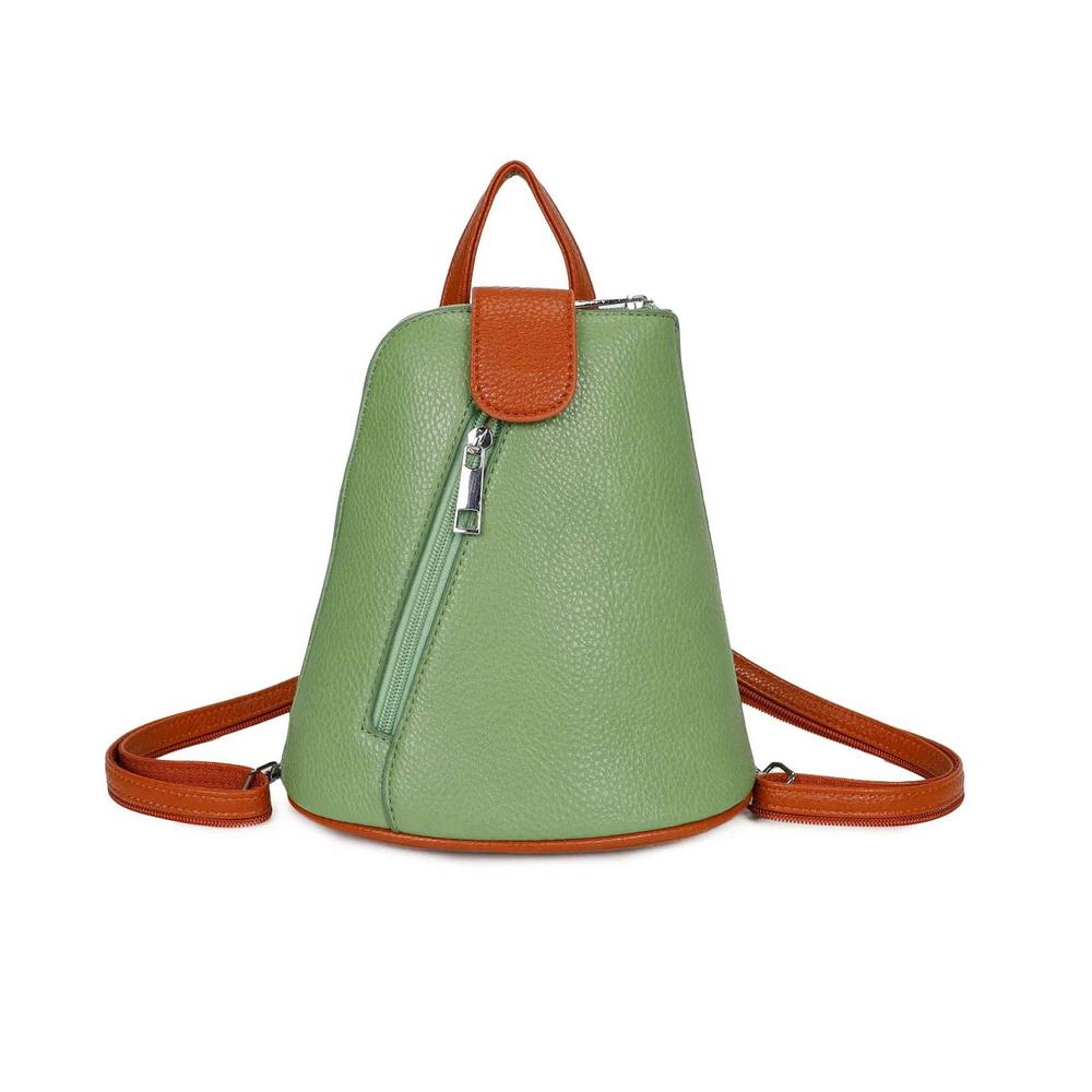 Kitise Trendy Small Convertible Practical Backpack In Green Kitise Trendy Small Convertible Practical Backpack In Green