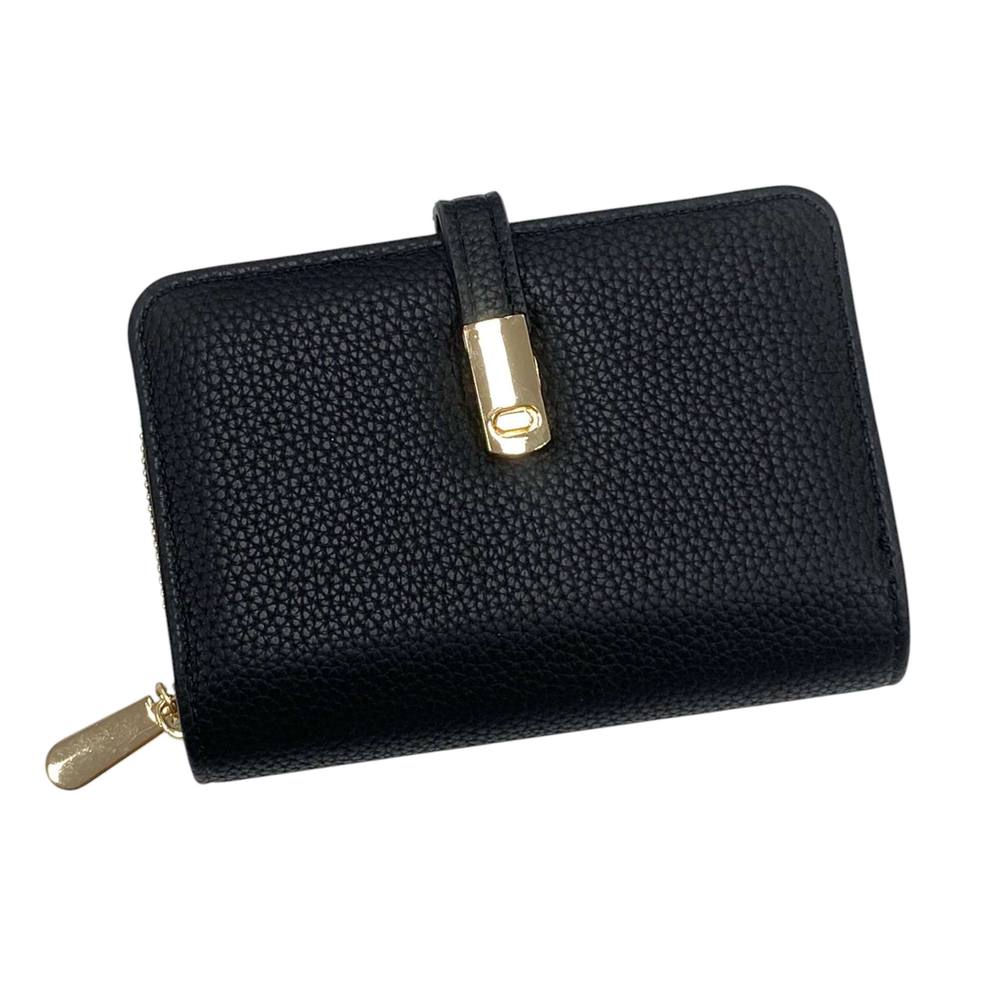 Kitise Small Bifold Card Slot Id Coin Pocket Wallet In Black Kitise Small Bifold Card Slot Id Coin Pocket Wallet In Black