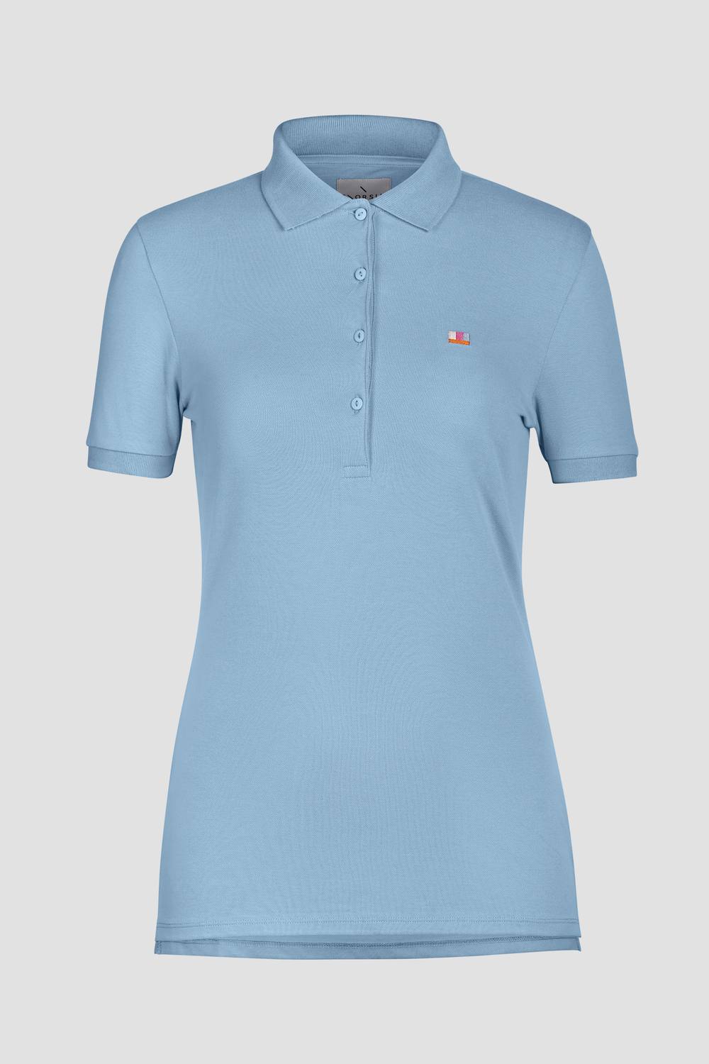 Enorsia Short Sleeve Cotton Pique Polo Shirt In Blue Enorsia Short Sleeve Cotton Pique Polo Shirt In Blue