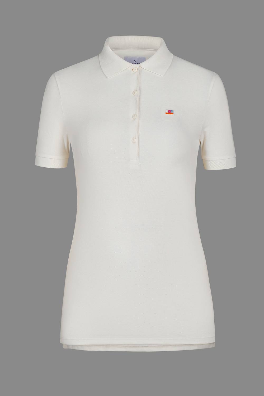 Enorsia Short Sleeve Cotton Pique Polo Shirt In Off White Enorsia Short Sleeve Cotton Pique Polo Shirt In Off White